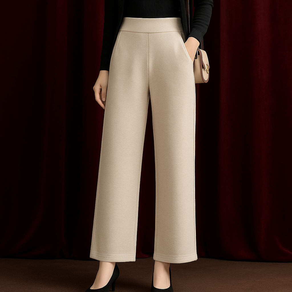 Alessia Wool Wide-Leg Trousers
