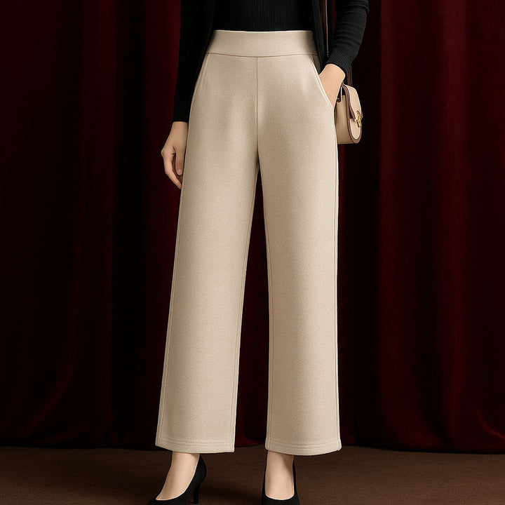 Alessia Wool Wide-Leg Trousers