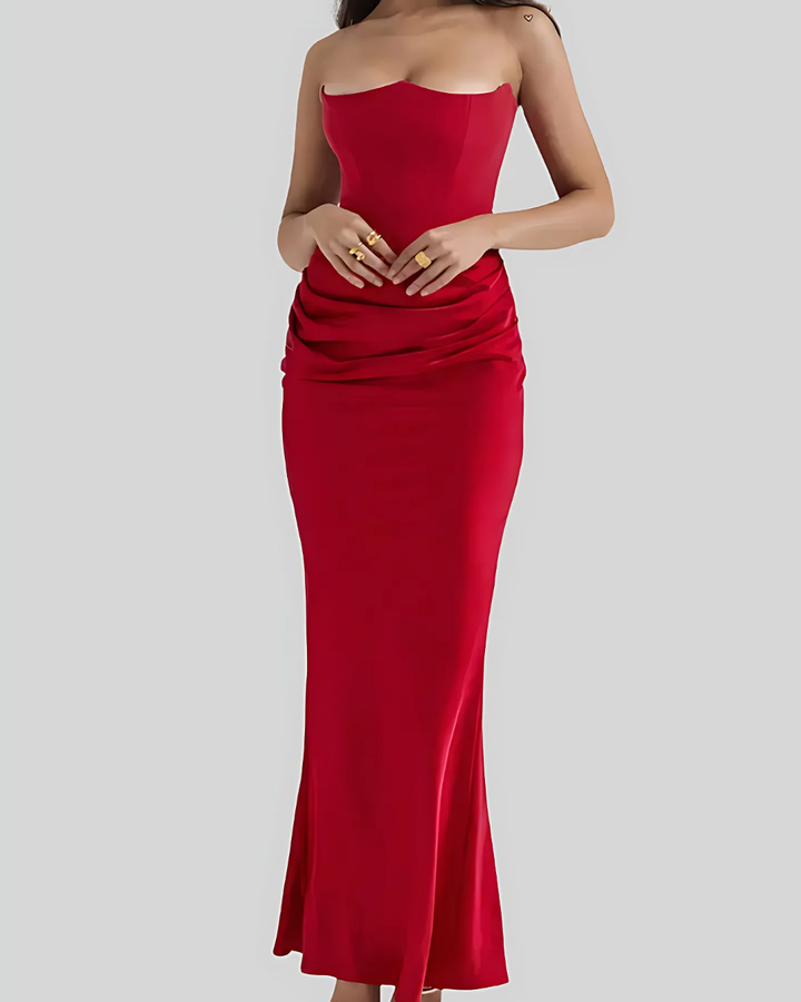 Brooklyn | Women Wedding Guest Draped Maxi Dress